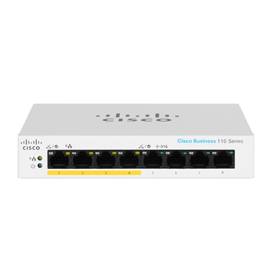 Cisco CBS110-8PP-D-EU Unmanaged 8-Port GE PoE Switch