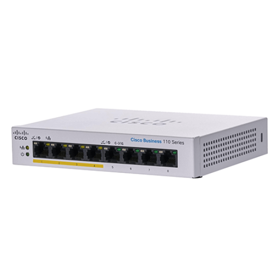 Cisco CBS110-8PP-D-EU Unmanaged 8-Port GE PoE Switch